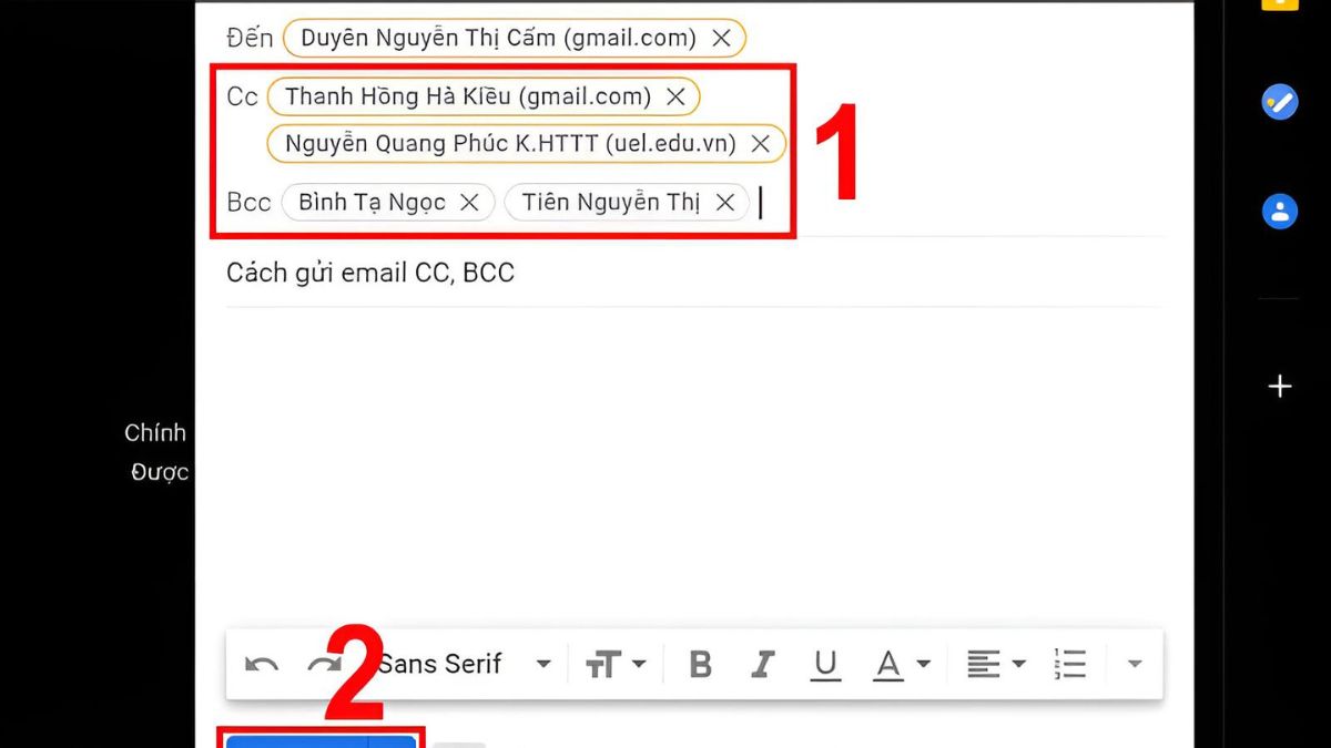 Các lưu ý cần thiết khi sử dụng CC và BCC