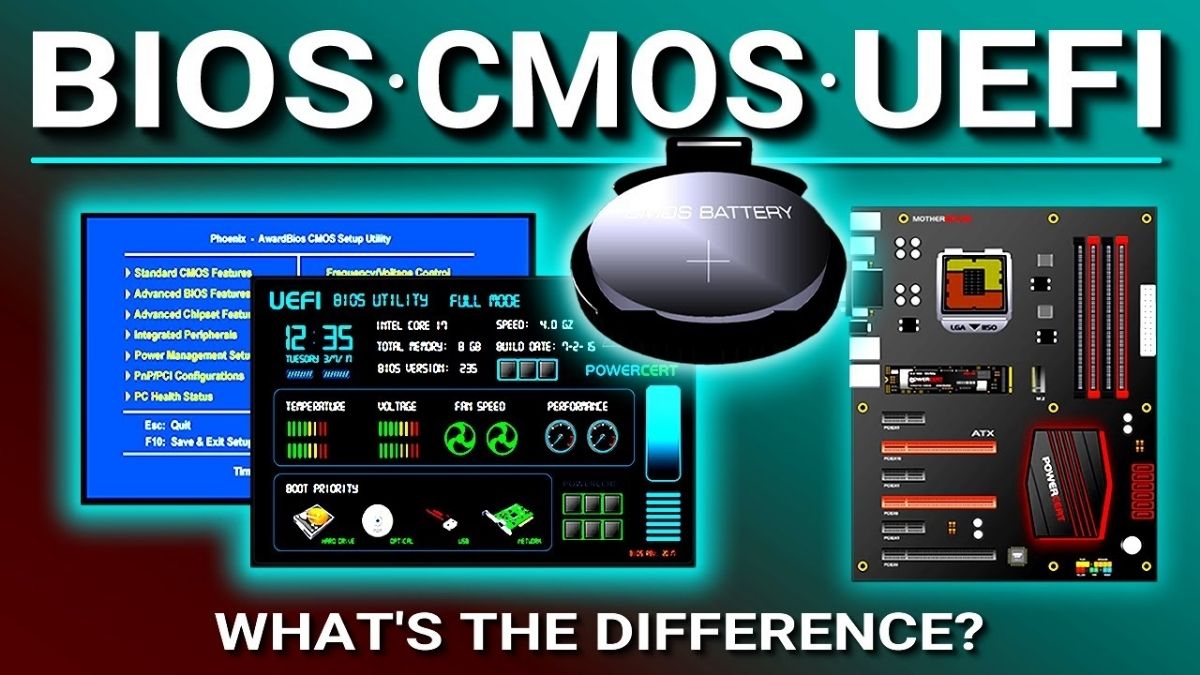 Phân biệt CMOS với BIOS/UEFI