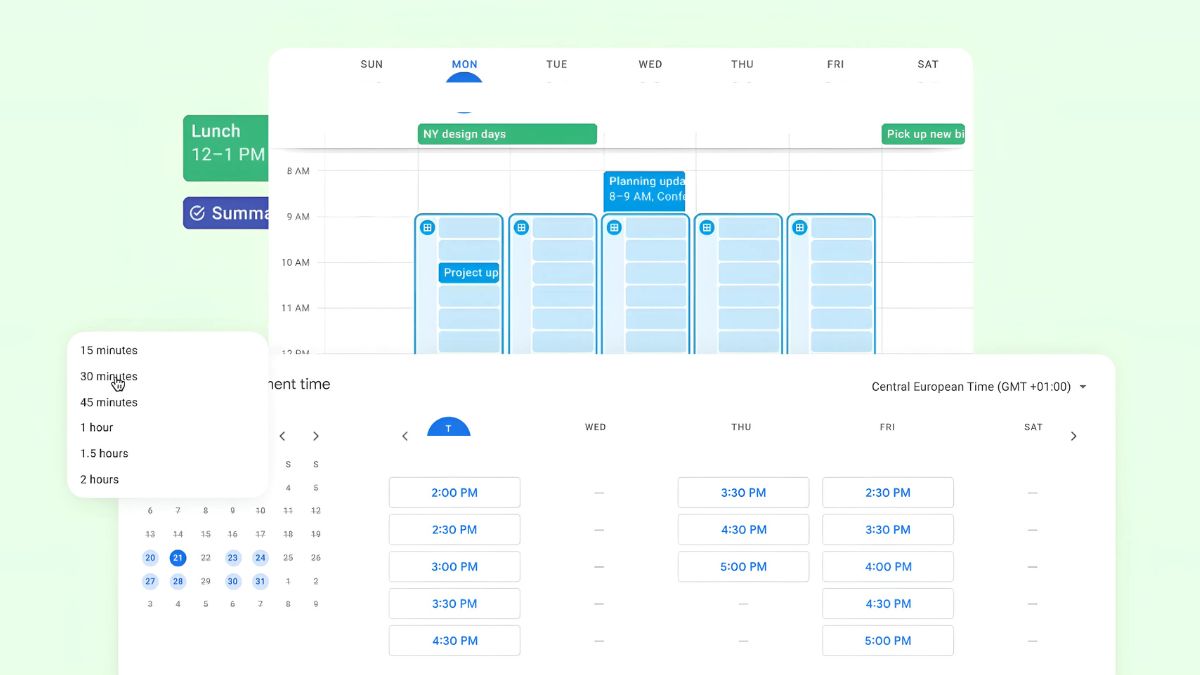 Tính năng chế độ xem lịch theo nhiều cách của Google Calendar