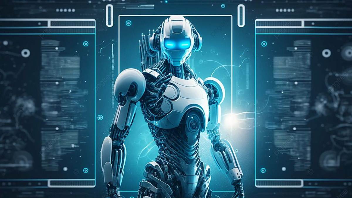 Hình nền 3d đẹp robto thông minh
