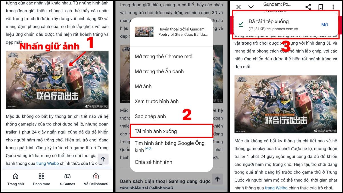 Tải hình nền Gundam về điện thoại