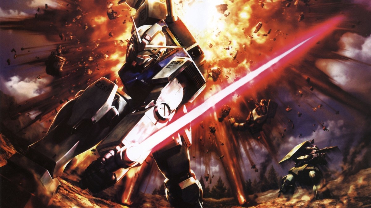 Hình nền Gundam rực rỡ
