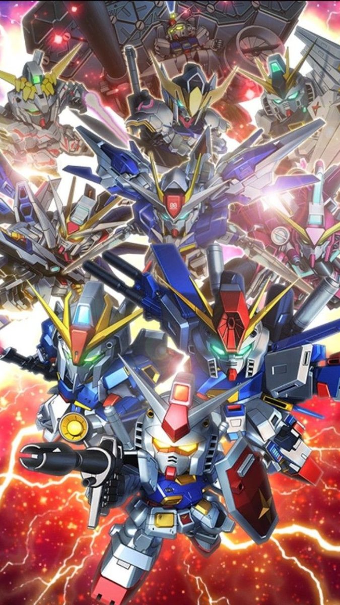Hình nền Gundam sắc màu