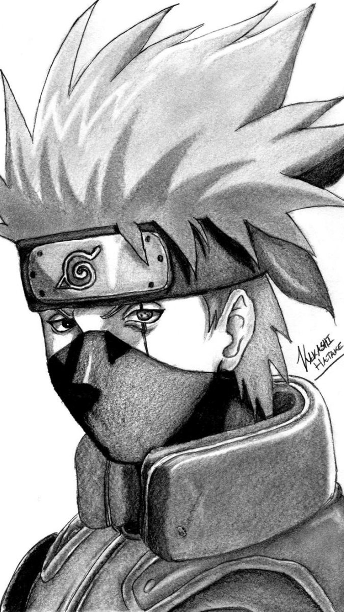 Hình nền Kakashi vẽ tay đẹp