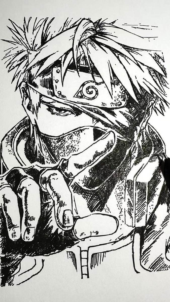 Hình nền Kakashi đơn giản 