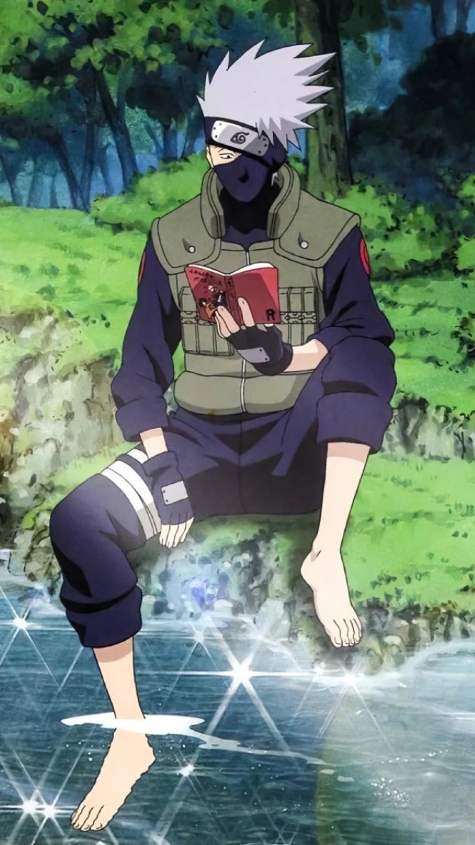 Hình nền Kakashi đọc sách