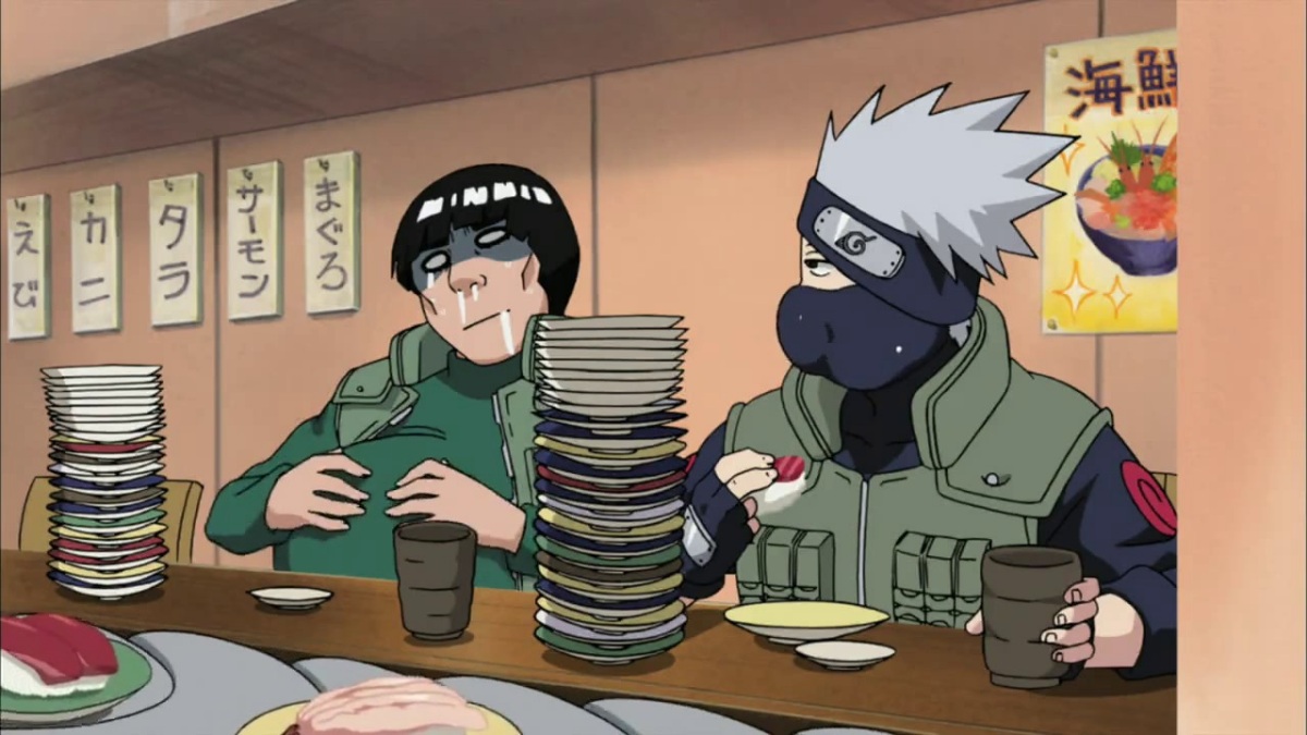 Hình nền Kakashi ăn uống cùng bạn bè