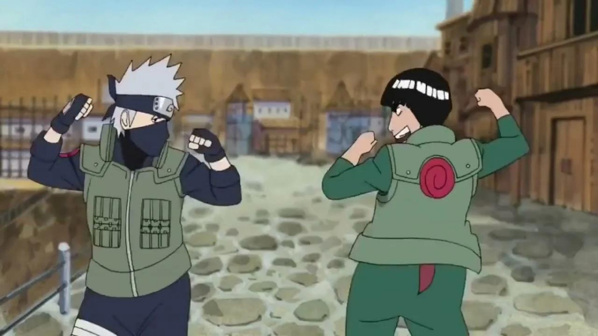 Hình nền Kakashi vui vẻ bên bạn bè