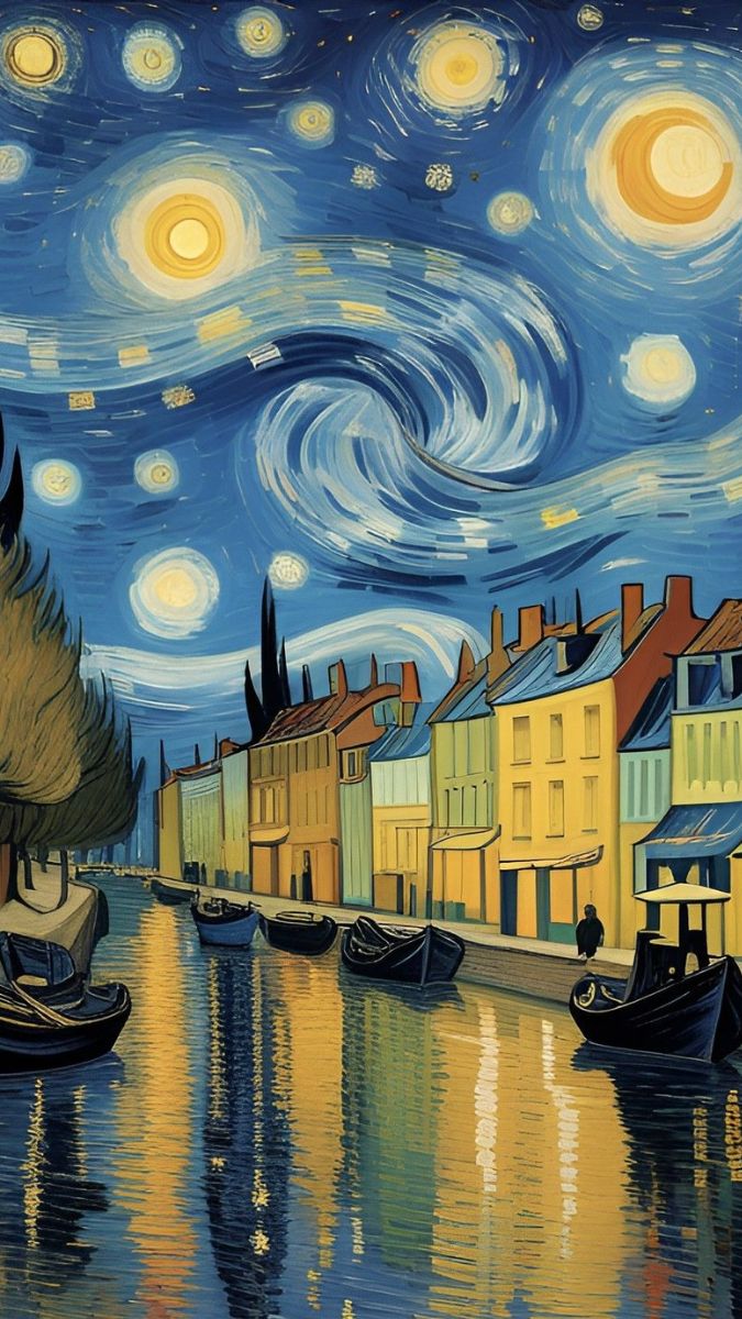 Hình nền Van Gogh mộng mơ
