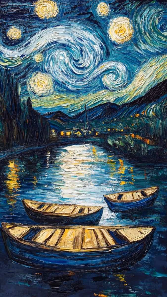 Hình nền Van Gogh tươi sáng