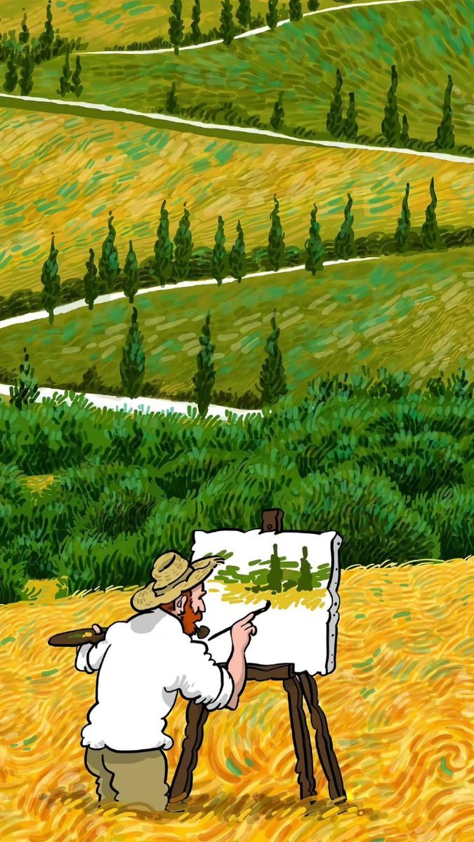 Hình nền Van Gogh tinh khôi