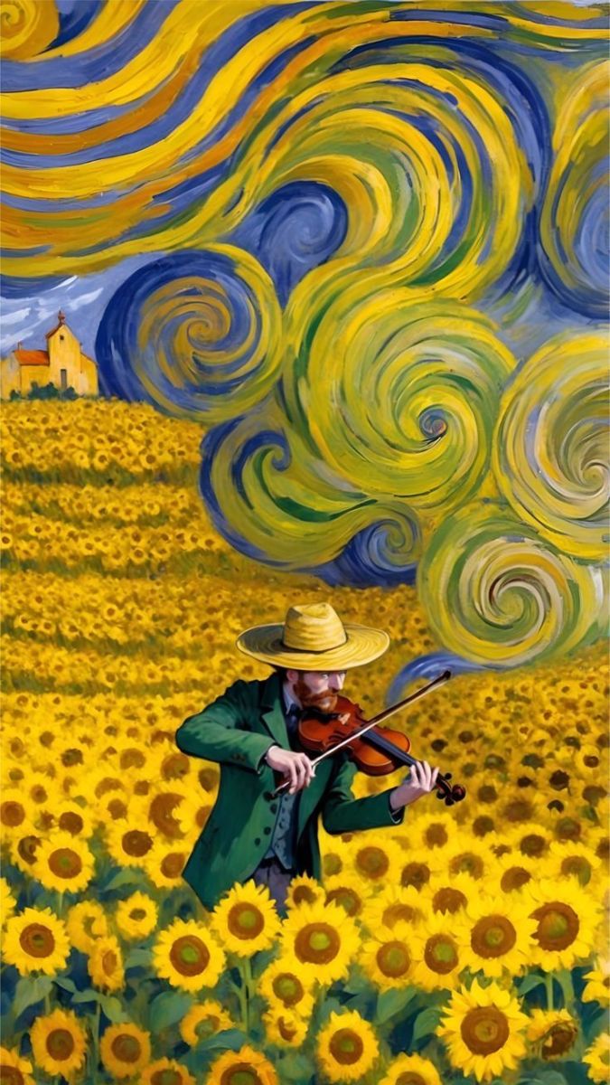 Hình nền Van Gogh sáng tạo