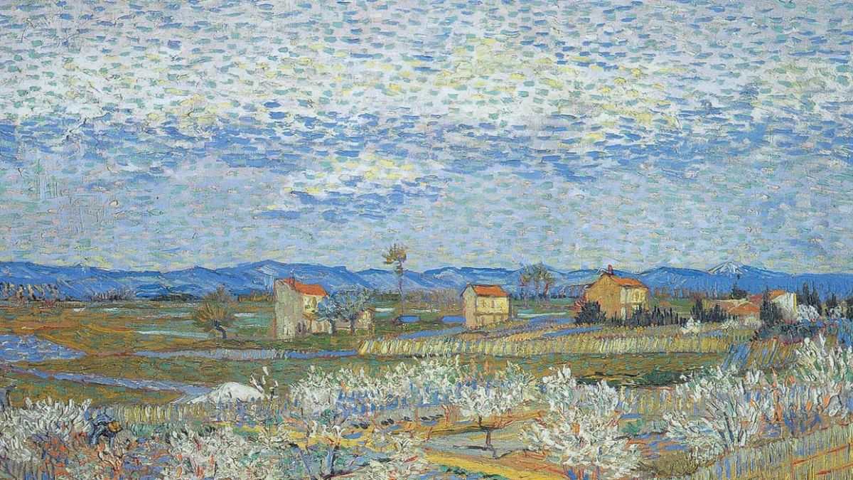 Hình nền Van Gogh tối giản