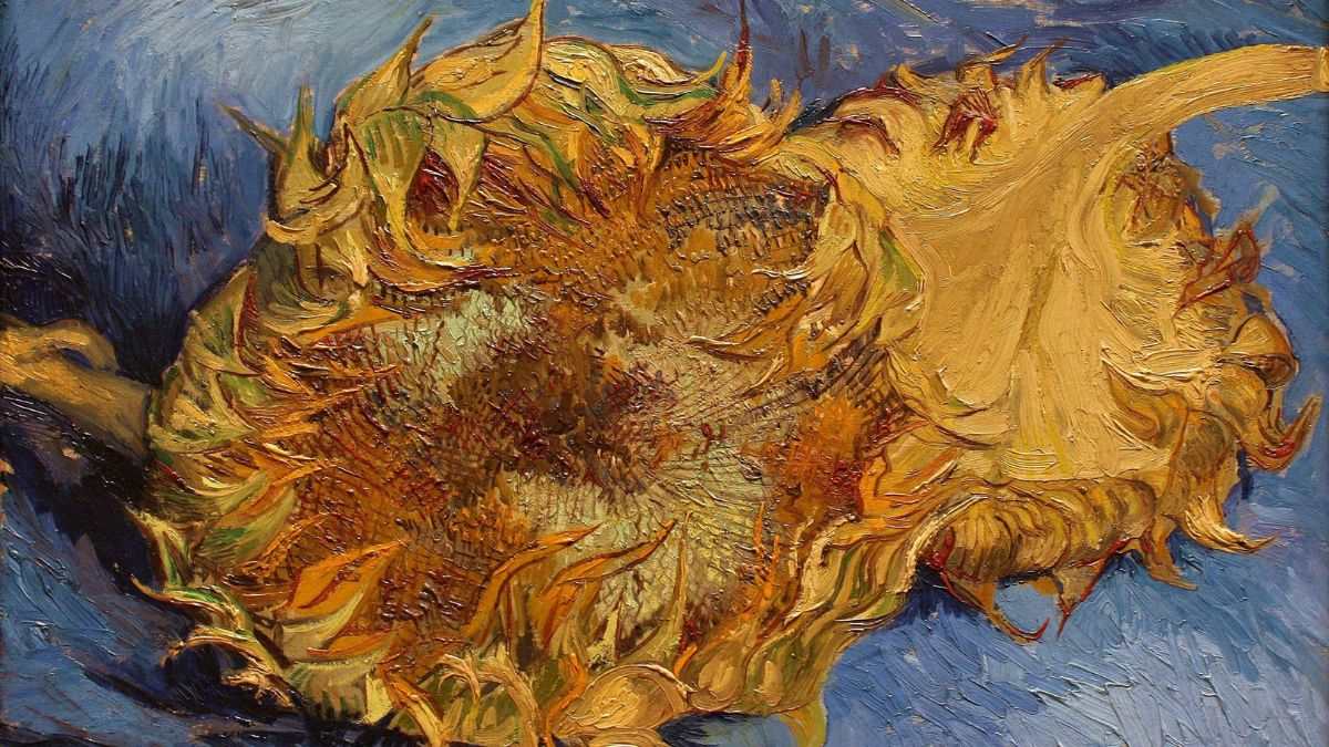 Hình nền Van Gogh với tác phẩm Hoa hướng dương