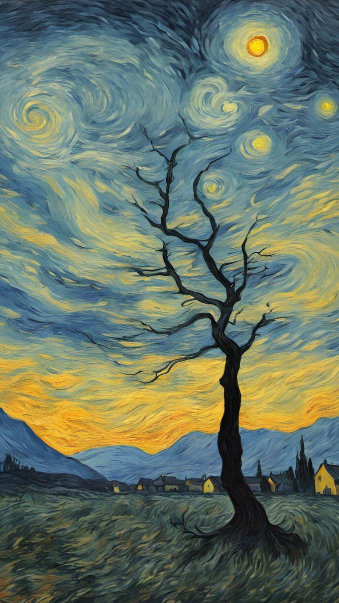 Hình nền Van Gogh cá tính