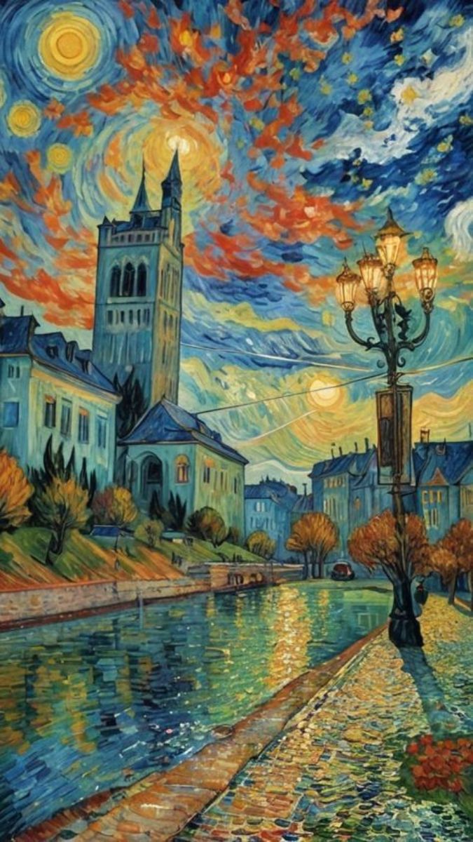 Hình nền Van Gogh giản dị