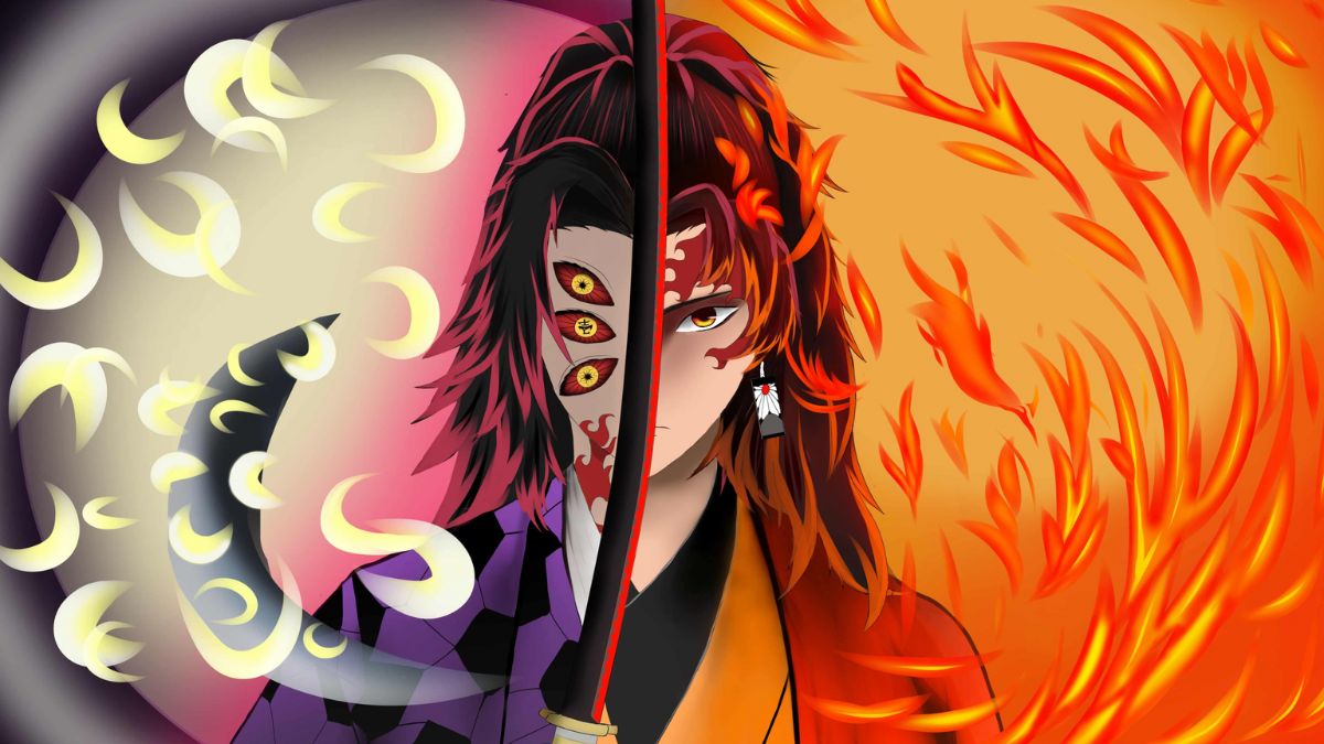 Hình nền Yoriichi bừng sáng