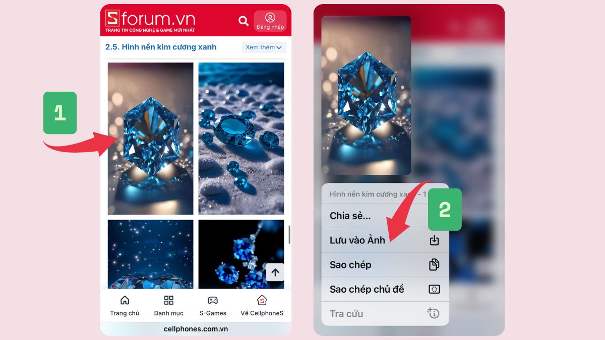 Cách tải hình nền không gian 3D đơn giản - bước 1