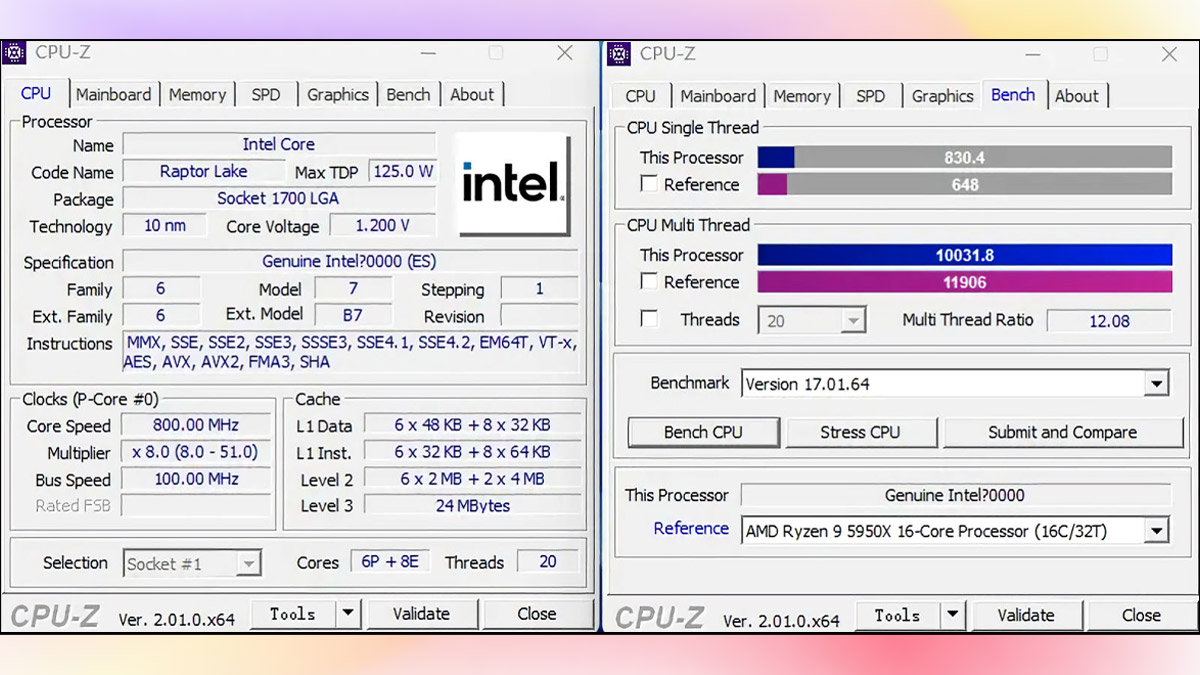 Phần mềm đo nhiệt độ CPU máy tính CPU Z