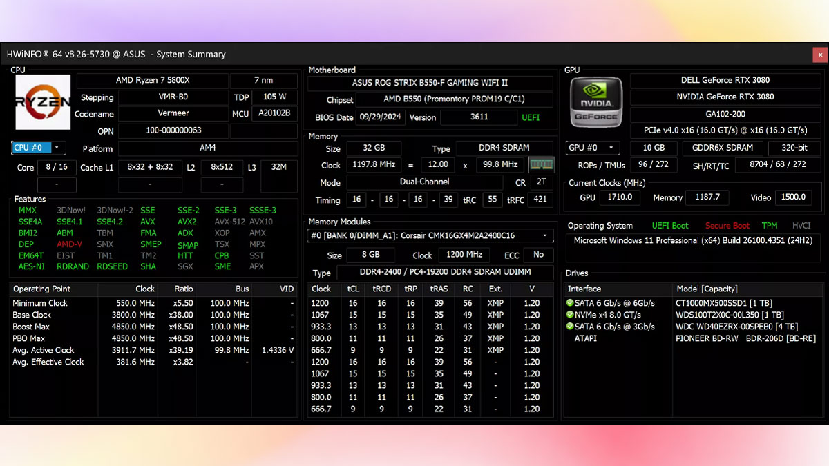 Phần mềm đo nhiệt độ CPU máy tính HWiNFO64