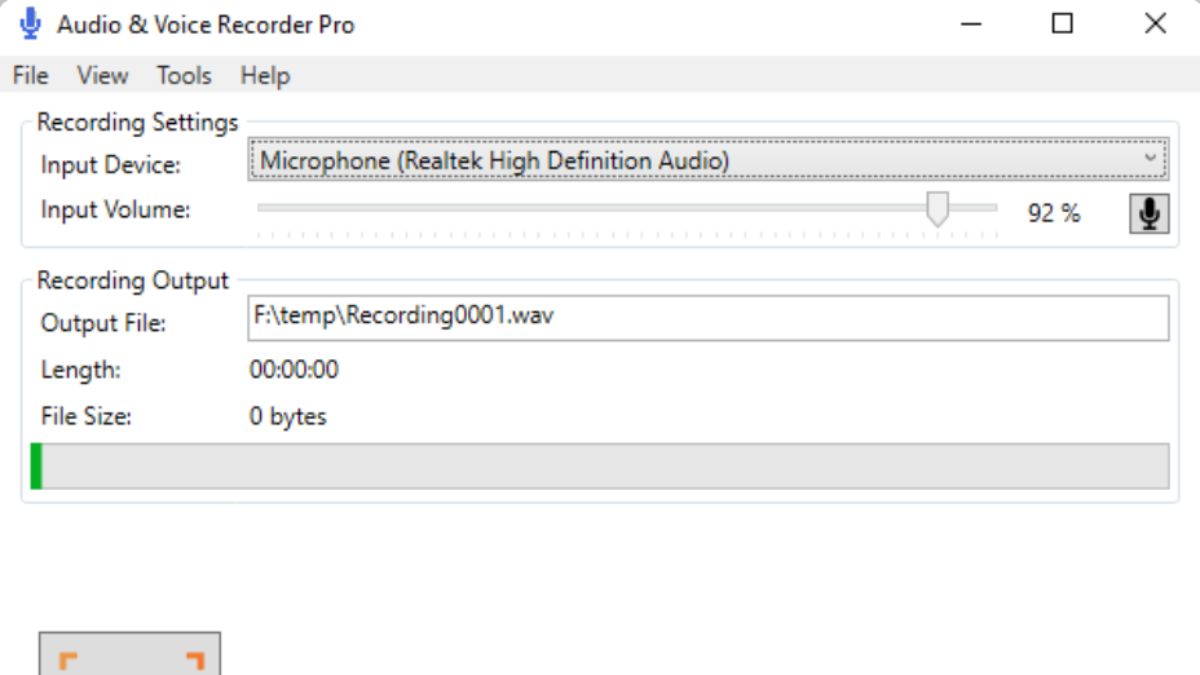 Phần mềm thu âm trên máy tính Audio Recorder Pro