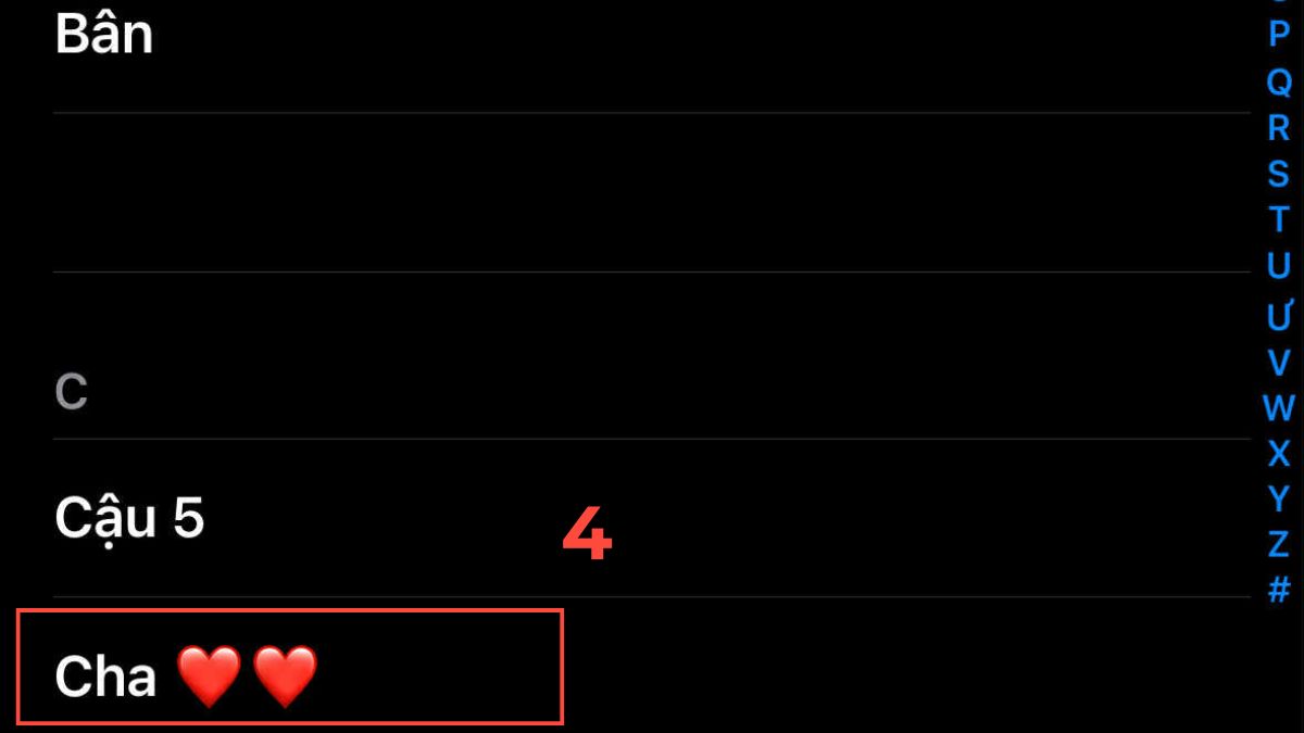 Cách cài số điện thoại ưu tiên trên iPhone bằng cách thêm số liên hệ vào mục Favorites - bước 2