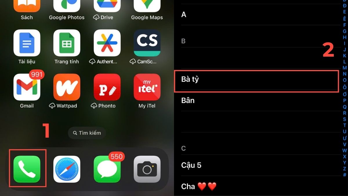 Cách cài số điện thoại ưu tiên trên iPhone bằng cách dùng Emergency Bypass - bước 1