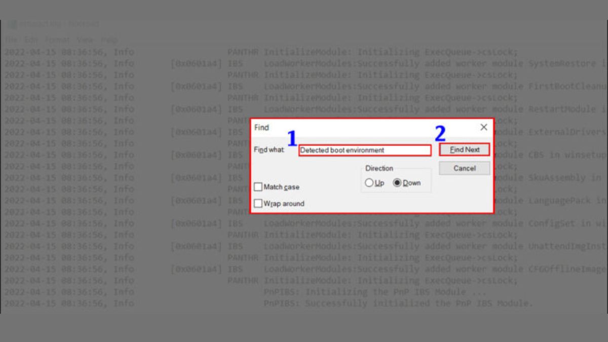 Kiểm tra máy dùng UEFI hay BIOS qua setupact.log - bước 3
