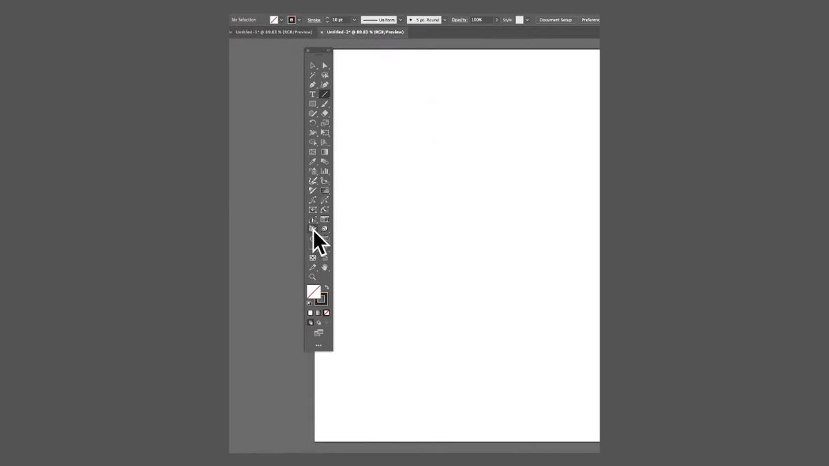 Sử dụng Plugin MirrorMe để vẽ dối xứng trong Illustrator - bước 1