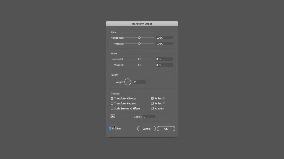 Sử dụng Symmetry để vẽ dối xứng trong Illutrator - bước 3