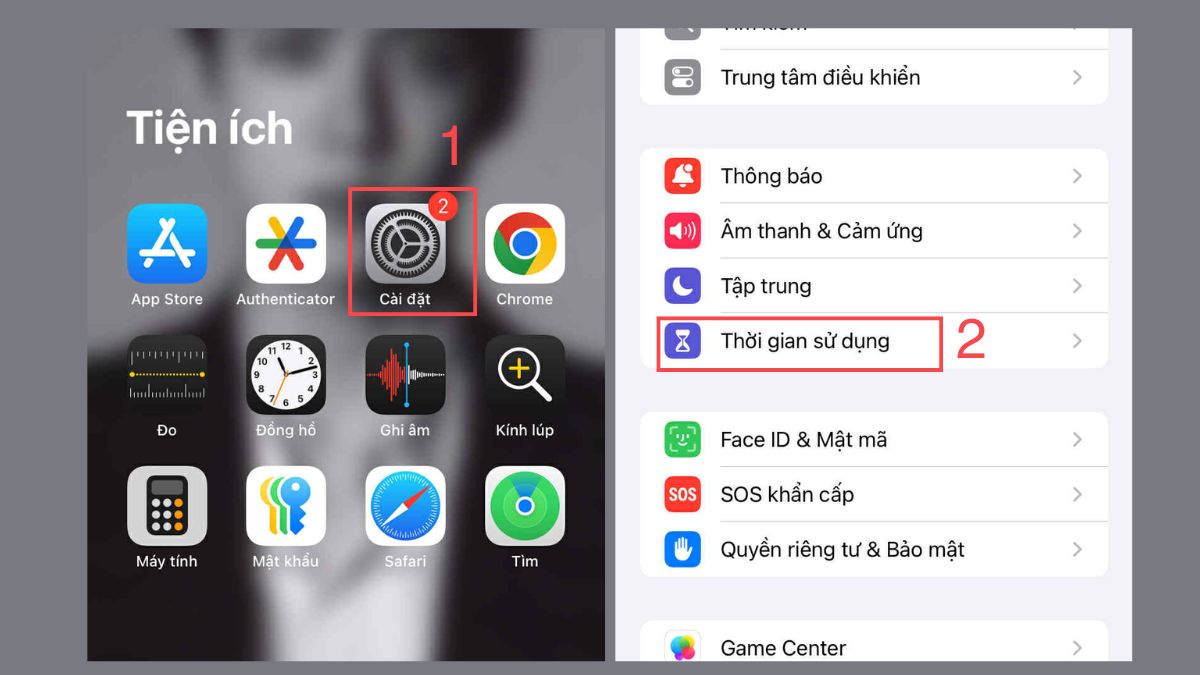 Cách khôi phục App Store bị ẩn do tài khoản quản lý - bước 1