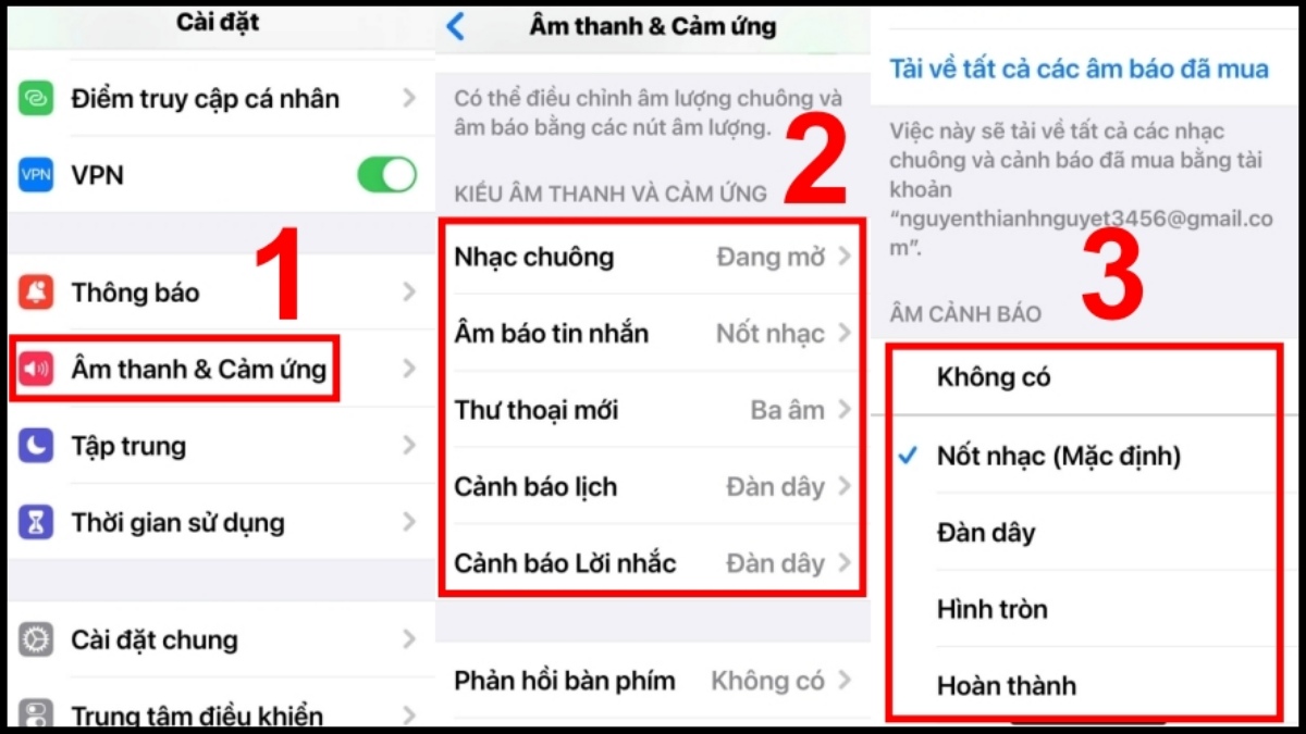 Cách thay đổi âm thanh thông báo mặc định của iPhone