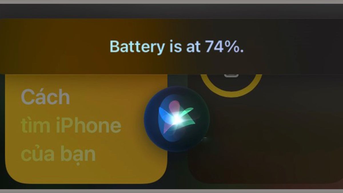 Cài phần trăm pin iPhone 11 bằng Siri