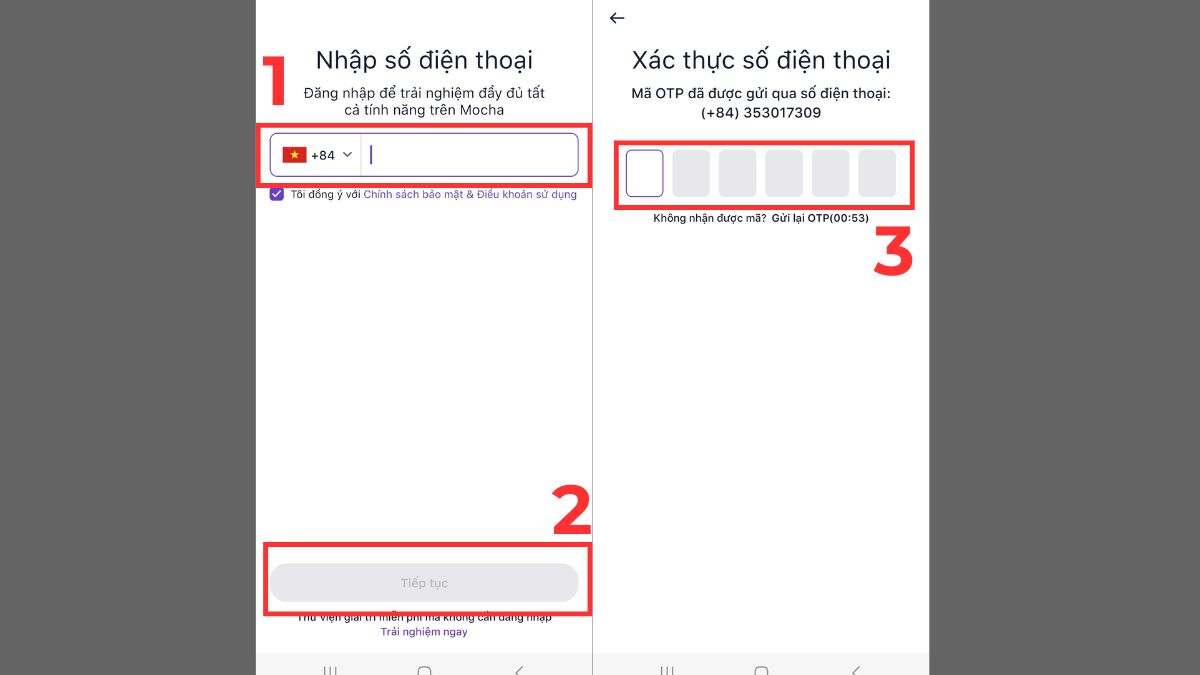 Cách gọi điện thoại không mất tiền Viettel - Dùng Call Out trong Mocha - bước 1