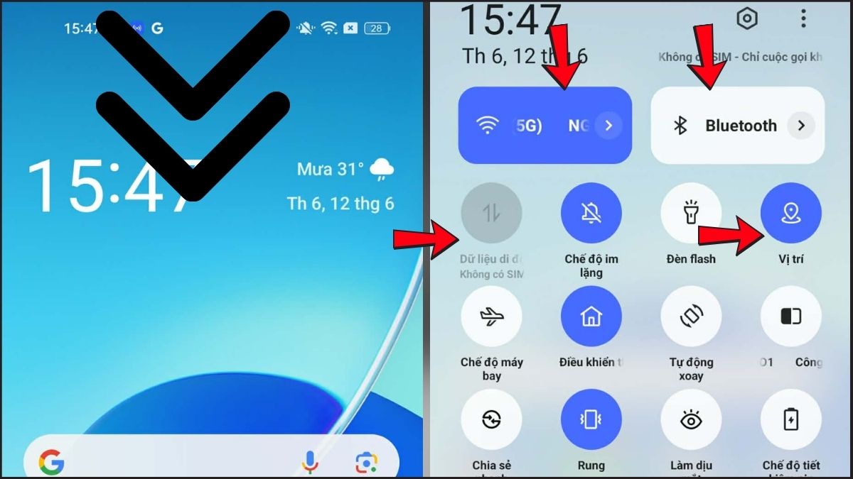 Tắt định vị, kết nối không sử dụng trên Android để khắc phục tình trạng điện thoại nhanh hết pin