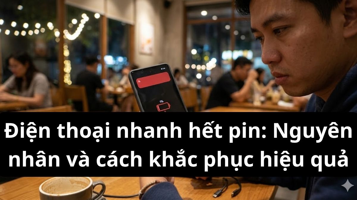 Điện thoại nhanh hết pin: Nguyên nhân và cách khắc phục