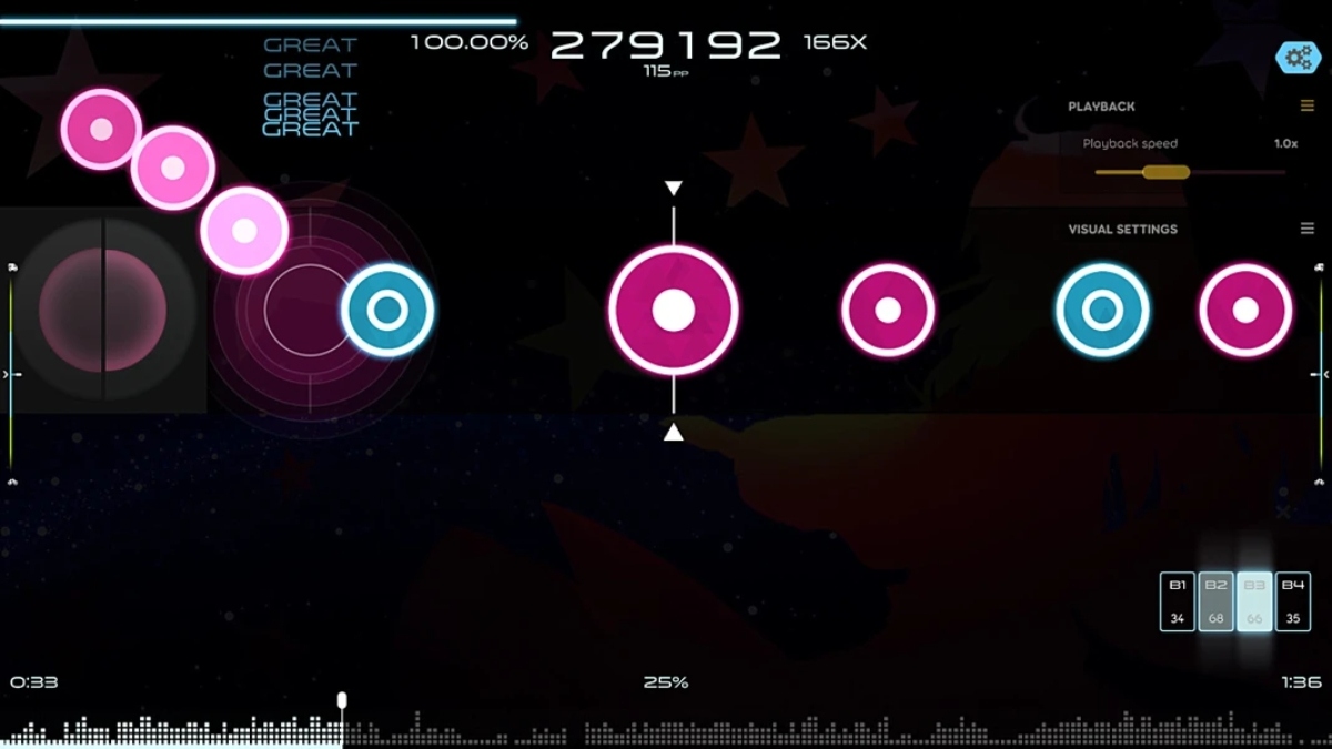 Game chơi bằng chuột miễn phí Osu!