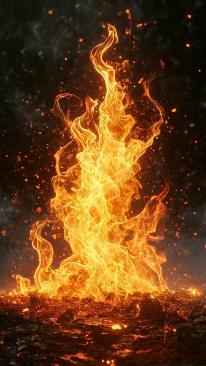 Hình nền ngọn lửa huyền ảo