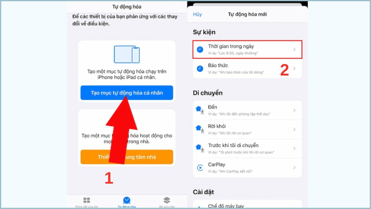 Hẹn giờ gửi tin nhắn trên iPhone bằng phím tắt tự động hóa iOS 13 - bước 1