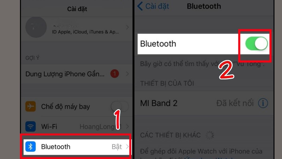 Cách kết nối iPhone với máy tính bằng BlueTooth - bước 1