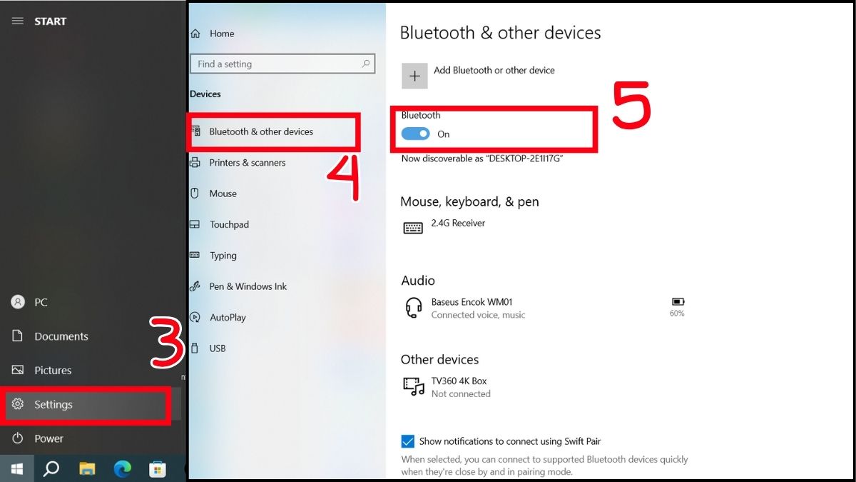 Cách kết nối iPhone với máy tính bằng BlueTooth - bước 2