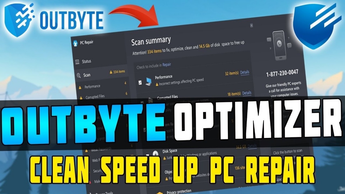 Phần mềm dọn rác máy tính Outbyte PC Repair