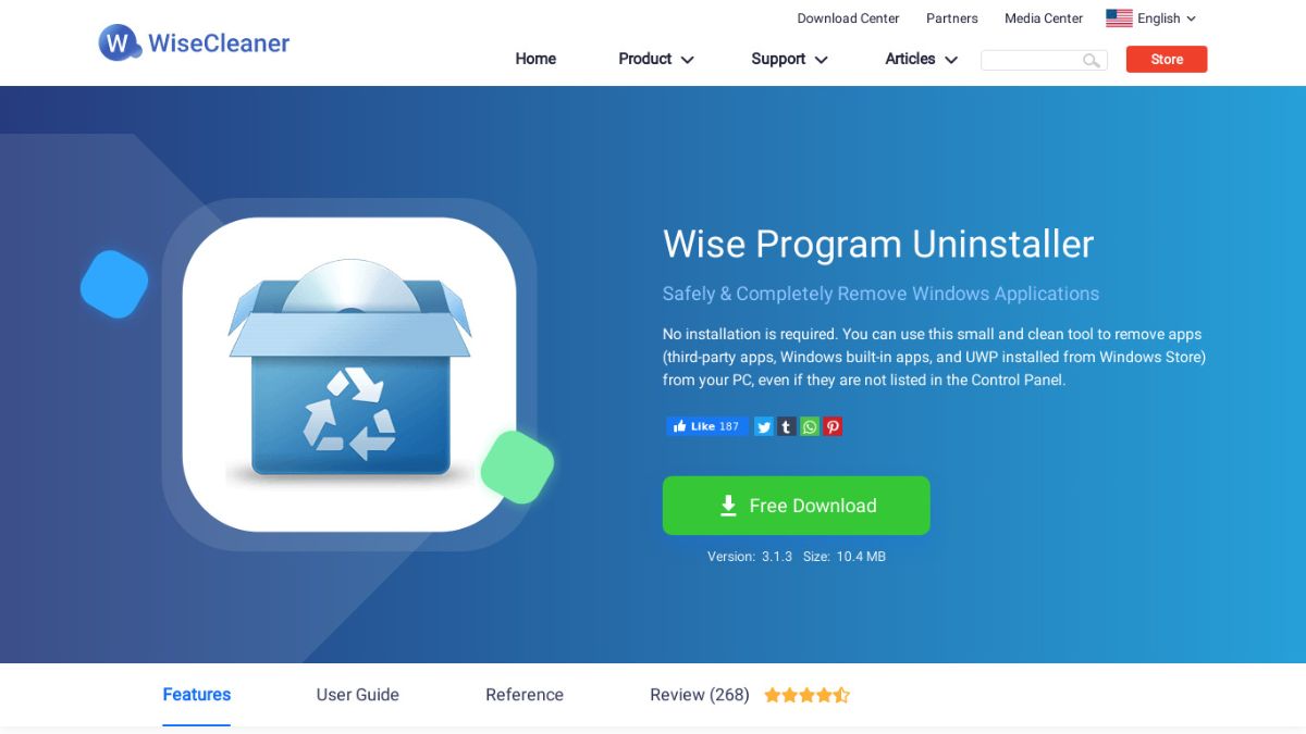 Phần mềm gỡ cài đặt Wise Program Uninstaller