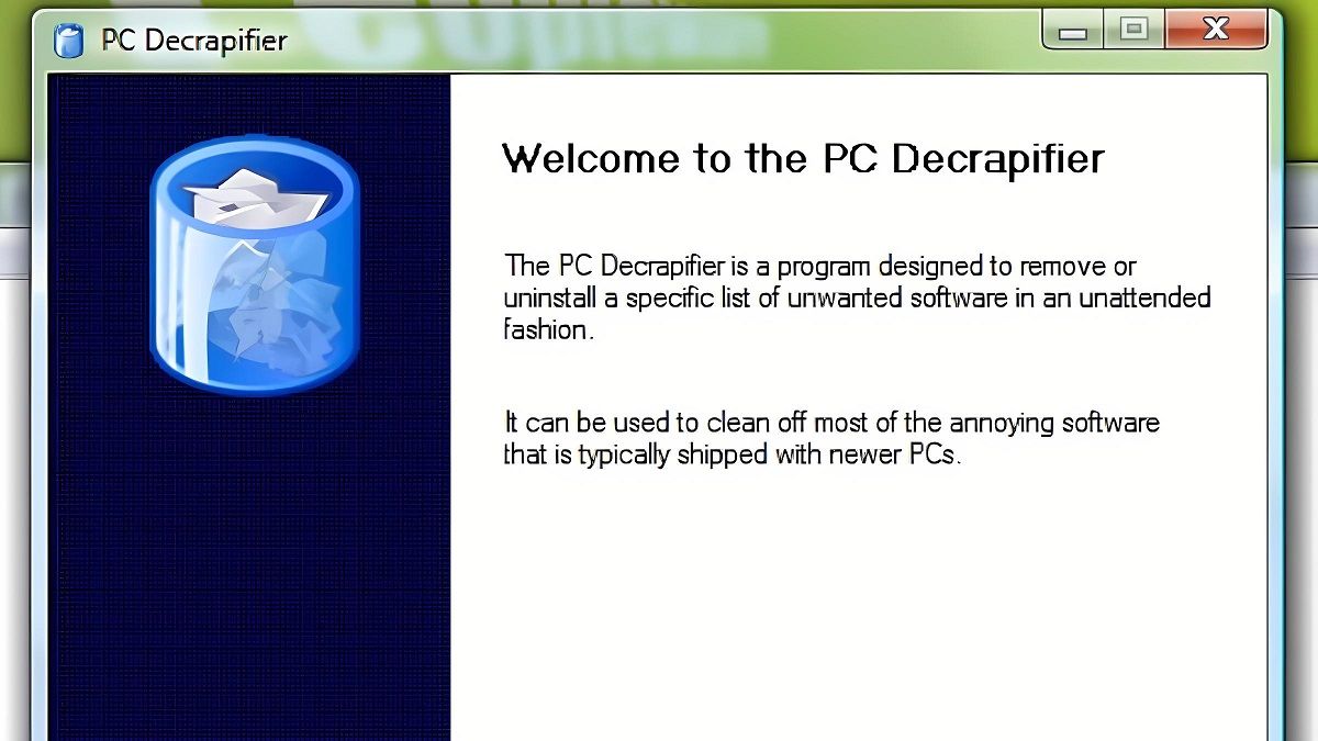 Phần mềm gỡ cài đặt PC Decrapifier