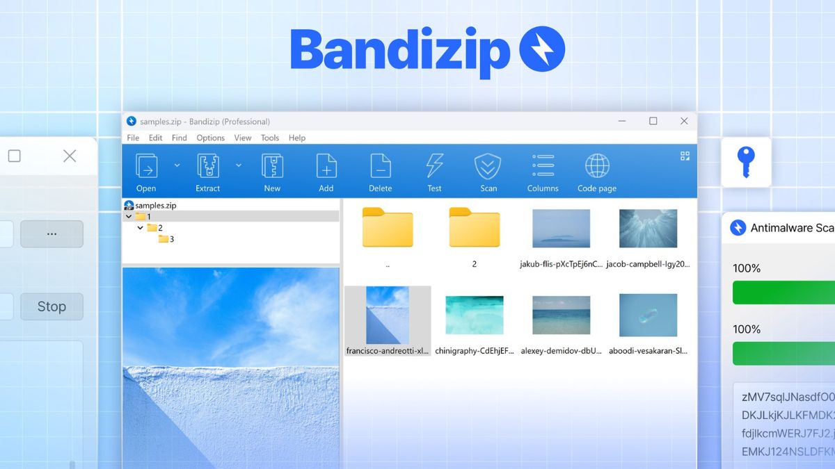 Phần mềm giải nén Bandizip