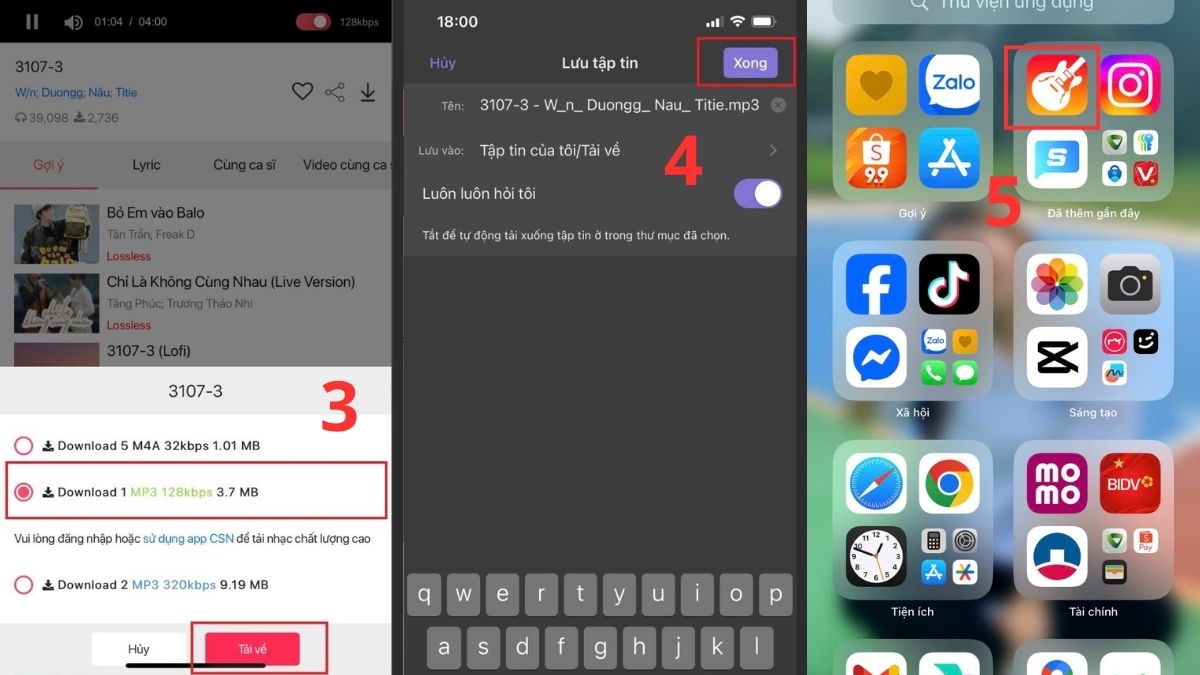 Tải nhạc chuông iPhone 11 Pro Max bằng iCloud - bước 2,3