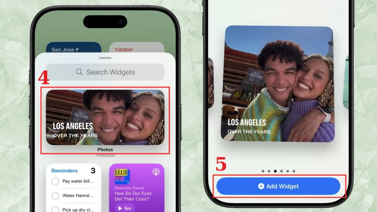 Cách thêm Widget vào màn hình chính iPhone - bước 2