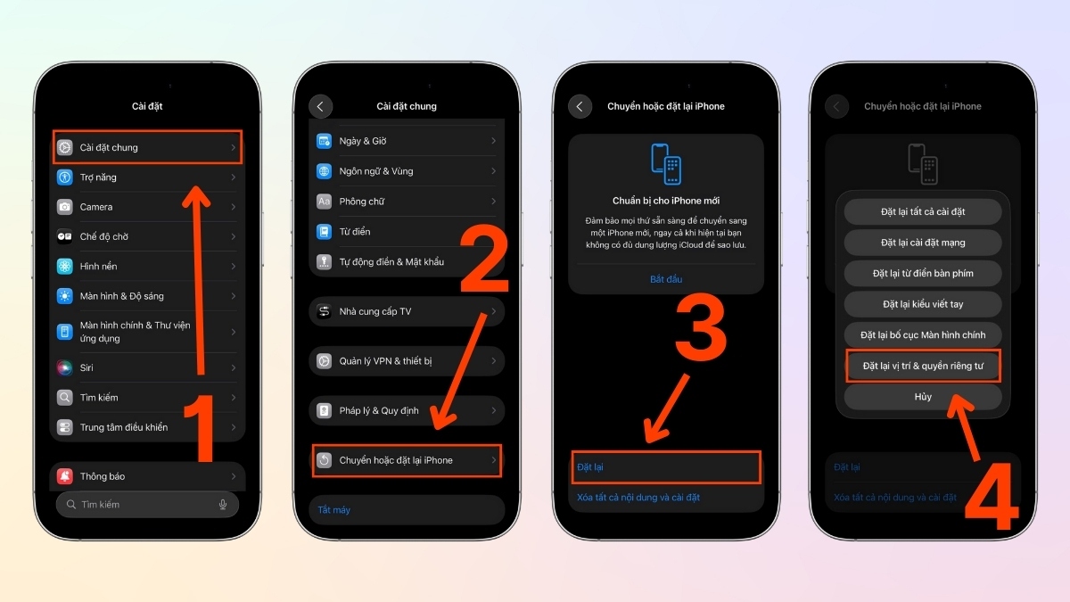 Khắc phục lỗi thời tiết trên iPhone không hoạt động bằng cách đặt lại quyền riêng tư và vị trí