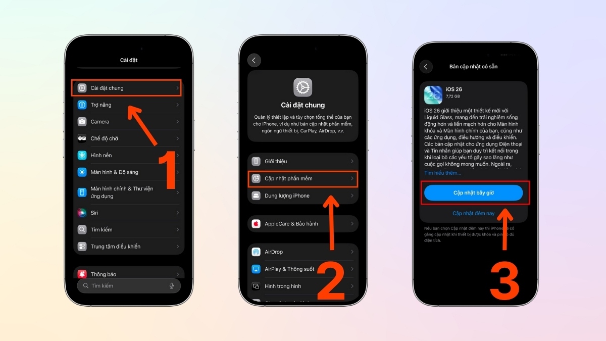 Khắc phục lỗi thời tiết trên iPhone không hoạt động bằng cách cập nhật iOS mới