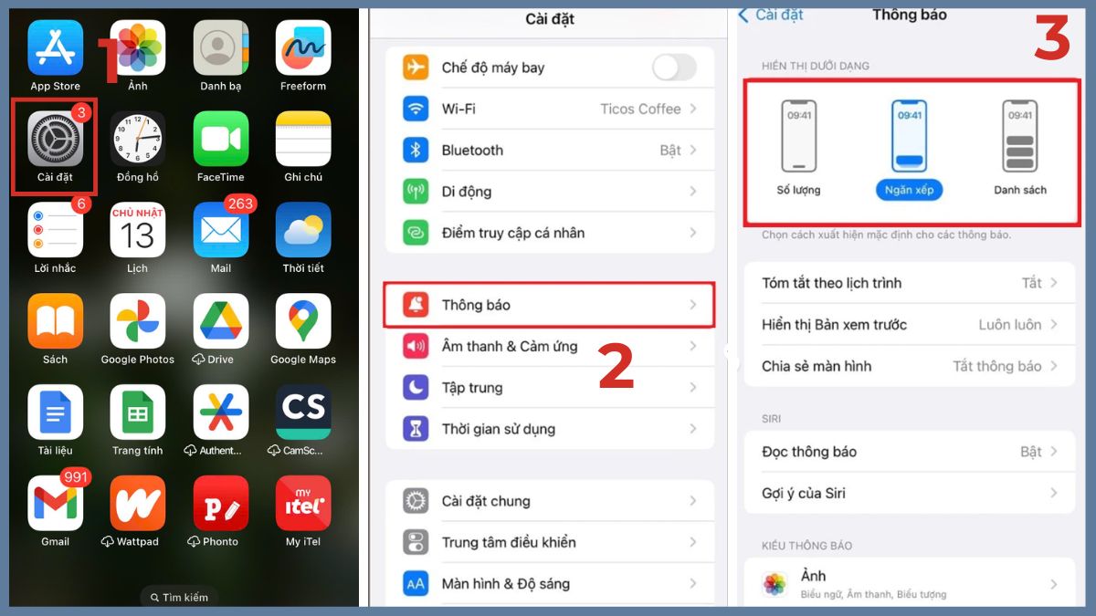 Cách thay đổi chế độ hiển thị thông báo trên màn hình khóa